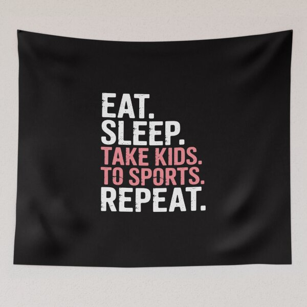 Item preview, Eat Sleep Take Kids To Sports Repeat Mother's Day designed and sold by Viepenny.