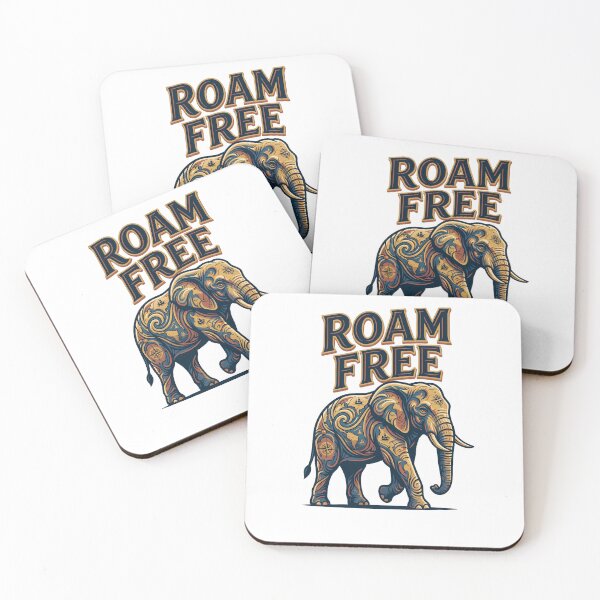 Item preview, Roam Free Elephant Travel Map Explorer designed and sold by Quillway.