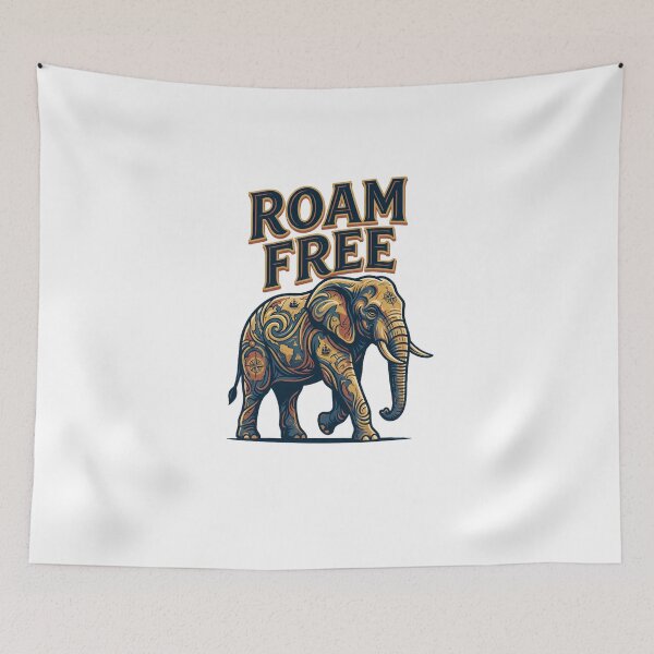Item preview, Roam Free Elephant Travel Map Explorer designed and sold by Quillway.