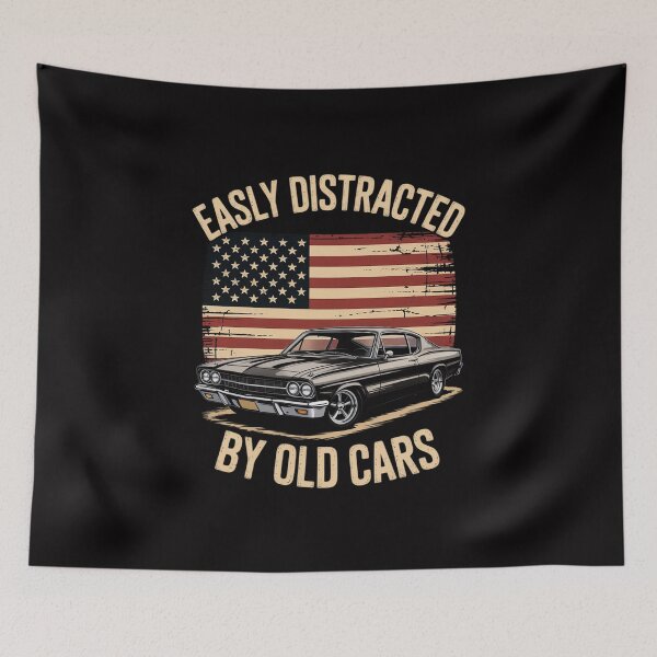 Item preview, Easily Distracted By Old Cars Classic Car Guy designed and sold by Viepenny.