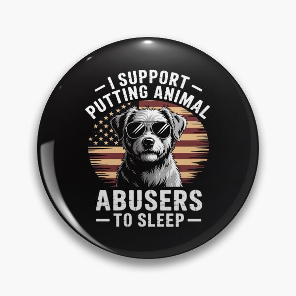 Item preview, Doodle USA Flag I Support Putting Animal Abusers To Sleep designed and sold by Viepenny.
