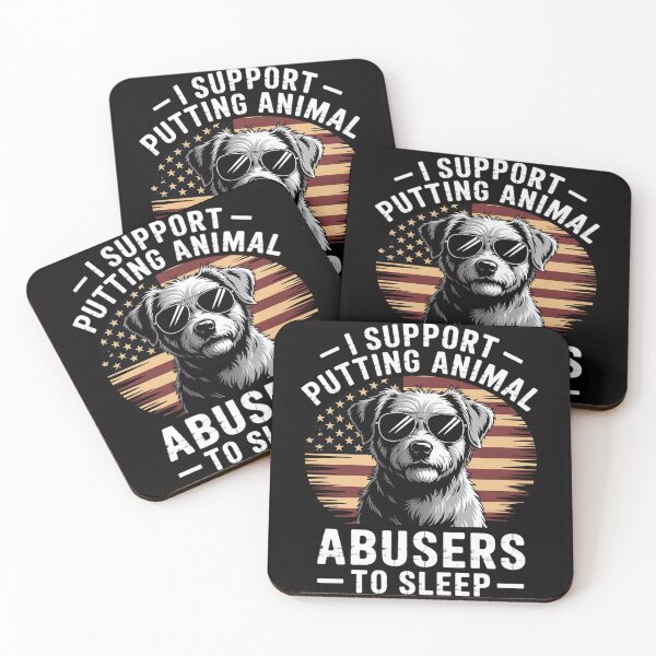 Item preview, Doodle USA Flag I Support Putting Animal Abusers To Sleep designed and sold by Viepenny.