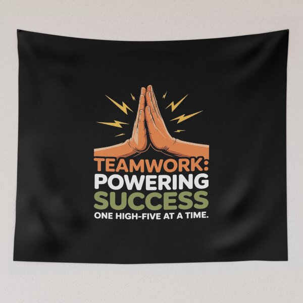 Item preview, Teamwork Powering Success High-Five designed and sold by Sandrhaus.