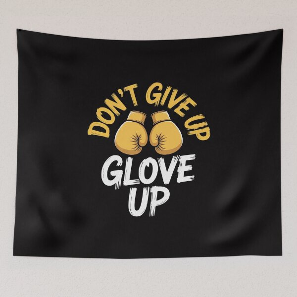 Item preview, Don't Give Up Glove Up Women Kickboxing Gym Motivation designed and sold by Viepenny.
