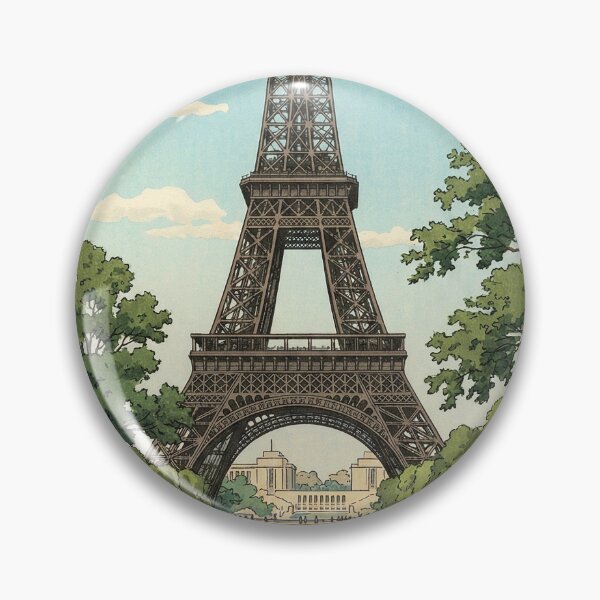 Item preview, Eiffel Tower Japanese Woodblock Print designed and sold by Takeda-art.
