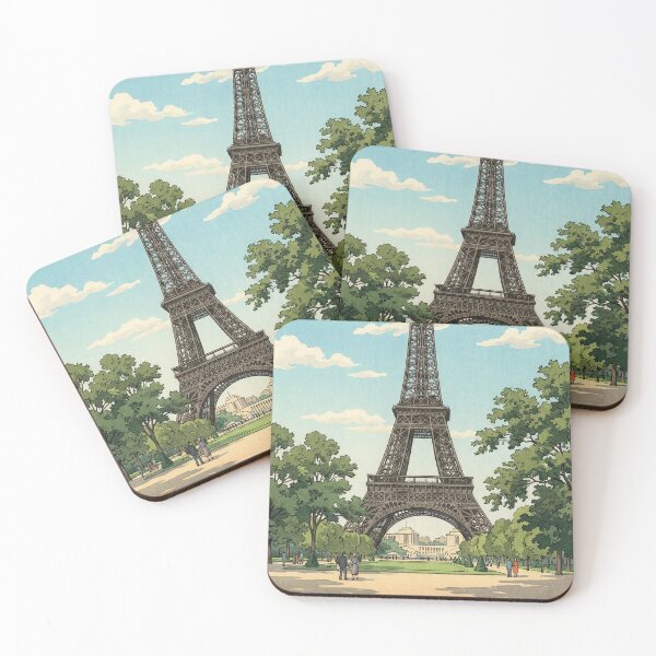 Item preview, Eiffel Tower Japanese Woodblock Print designed and sold by Takeda-art.
