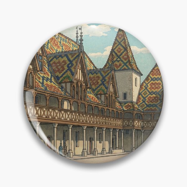 Item preview, Hospices de Beaune Japanese Woodblock Print designed and sold by Takeda-art.