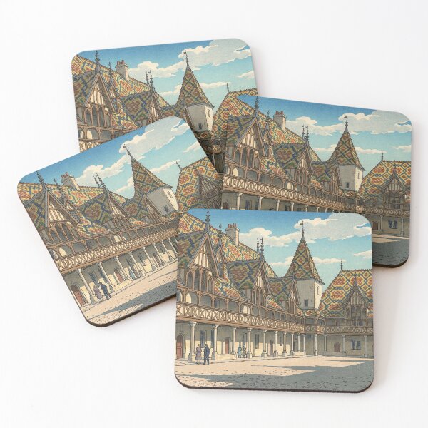 Item preview, Hospices de Beaune Japanese Woodblock Print designed and sold by Takeda-art.