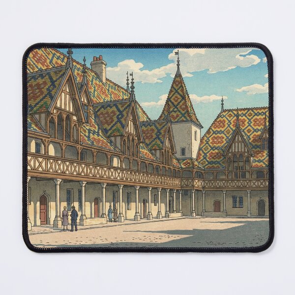 Item preview, Hospices de Beaune Japanese Woodblock Print designed and sold by Takeda-art.