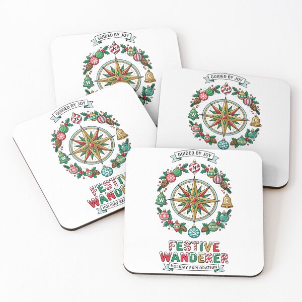 Item preview, Festive Wanderer Holiday Ornament Compass Travel designed and sold by Quillway.
