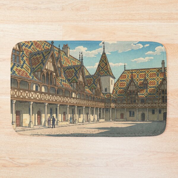 Item preview, Hospices de Beaune Japanese Woodblock Print designed and sold by Takeda-art.