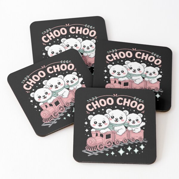 Item preview, Teddy Bears Choo Choo Train Pastel Coquette Matching designed and sold by Sandrhaus.