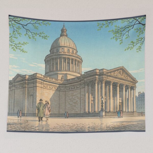 Item preview, Pantheon of Paris Japanese Woodblock Print designed and sold by Takeda-art.