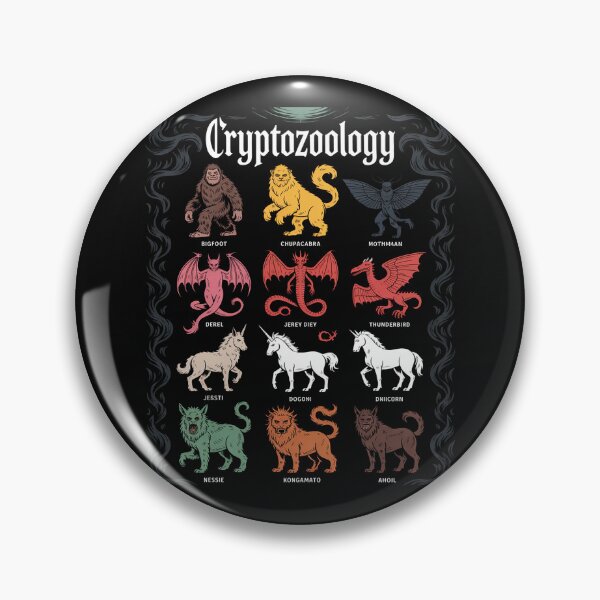 Item preview, Cryptozoology Cryptid Creatures Fantasy Mythical Monsters designed and sold by EntroRhim.