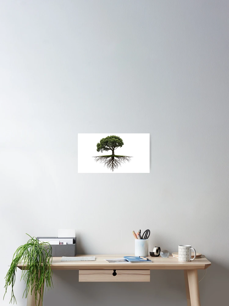 Thumbnail 2 of 3, Poster, Floating Tree with Exposed Roots designed and sold by saiful020.