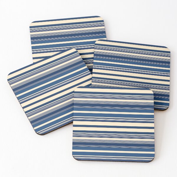 Item preview, Blue Boro and Sashiko Stripe Seamless Repeat designed and sold by Sharon Schwalbe.