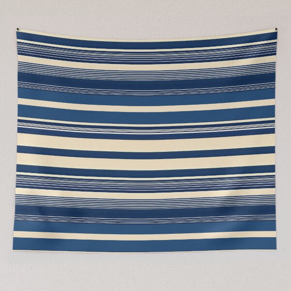 Item preview, Blue Boro and Sashiko Stripe Seamless Repeat designed and sold by Sharon Schwalbe.