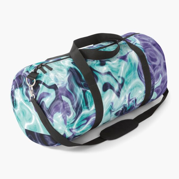 Item preview, Aqua & Violet Liquid Abstract Art designed and sold by MINIADORA.