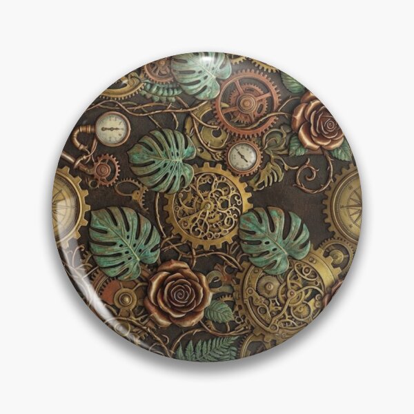 Item preview, Steampunk Botanical Gear Garden designed and sold by WallabyWorks.