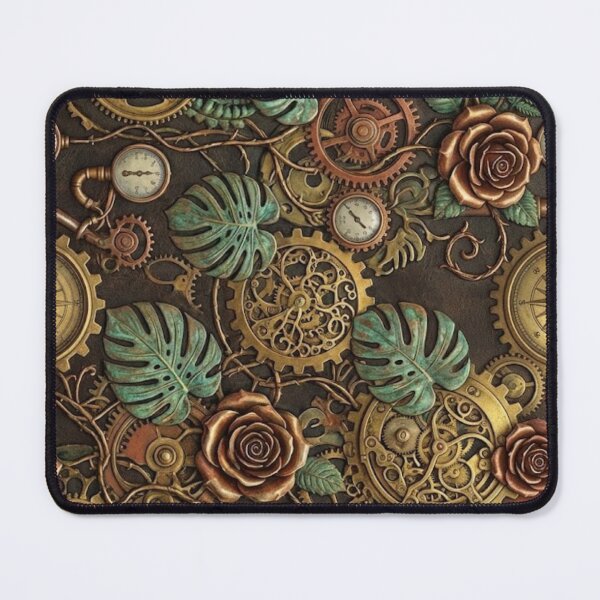 Item preview, Steampunk Botanical Gear Garden designed and sold by WallabyWorks.