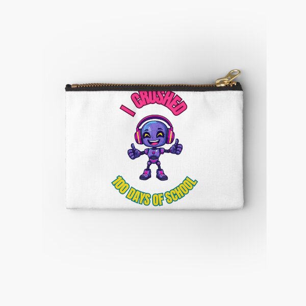 Item preview, I Crushed 100 Days of School Gamer Robot TV Head designed and sold by PanaddaArtStudio.