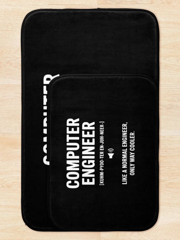 Thumbnail 5 of 6, Bath Mat, Computer Engineer Gift Idea for Computer Engineer designed and sold by EntroRhim.