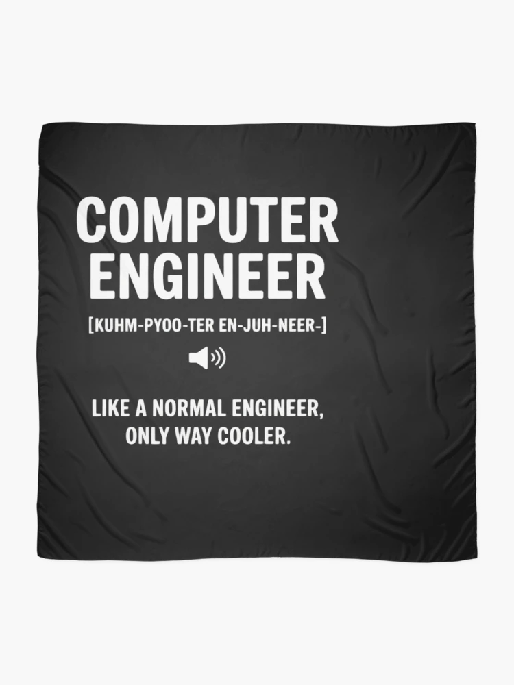 Thumbnail 2 of 3, Scarf, Computer Engineer Gift Idea for Computer Engineer designed and sold by EntroRhim.