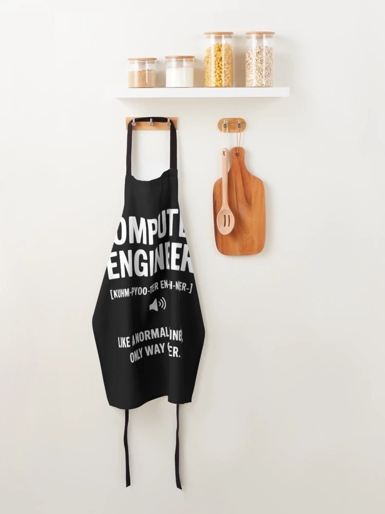 Thumbnail 4 of 6, Apron, Computer Engineer Gift Idea for Computer Engineer designed and sold by EntroRhim.