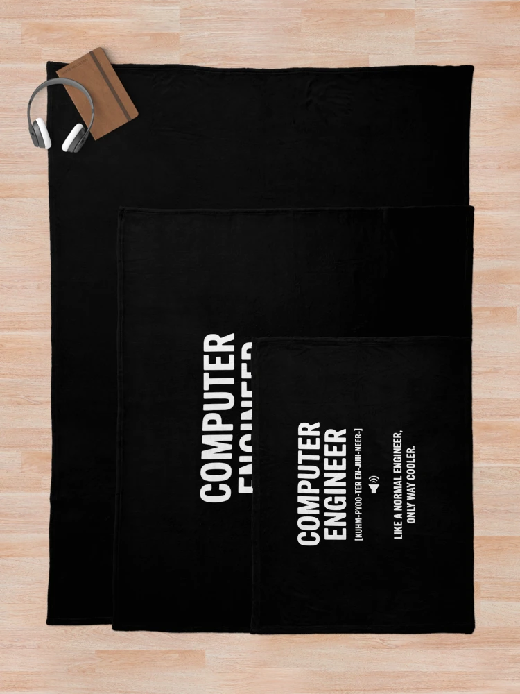 Thumbnail 5 of 6, Throw Blanket, Computer Engineer Gift Idea for Computer Engineer designed and sold by EntroRhim.