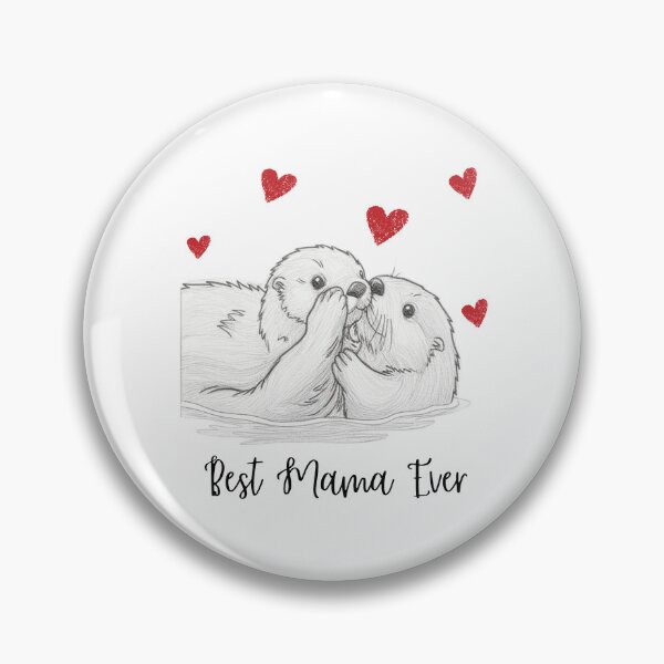 Item preview, Best Mama Ever. Sea Otter Mother and Baby Otter design designed and sold by SofikoDesigns.