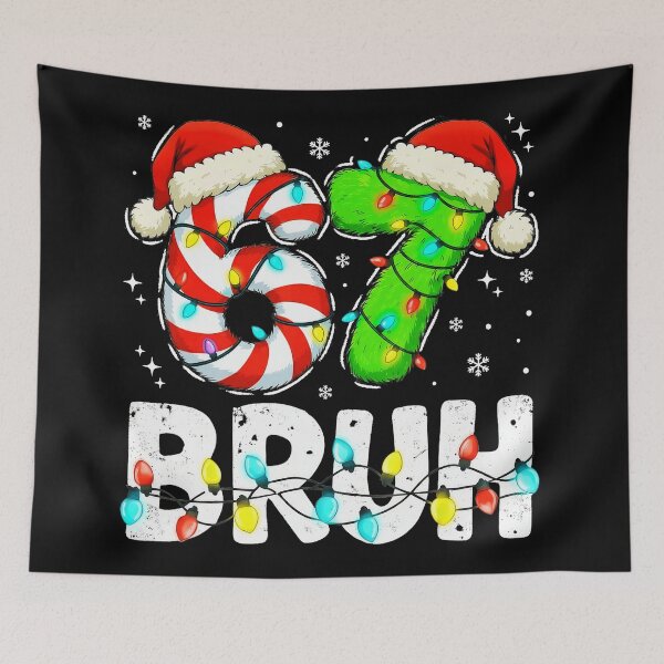 Item preview, Bruh 67 Christmas Six Seven 6 7 Meme Funny Boy  designed and sold by JEFDodsonArt.