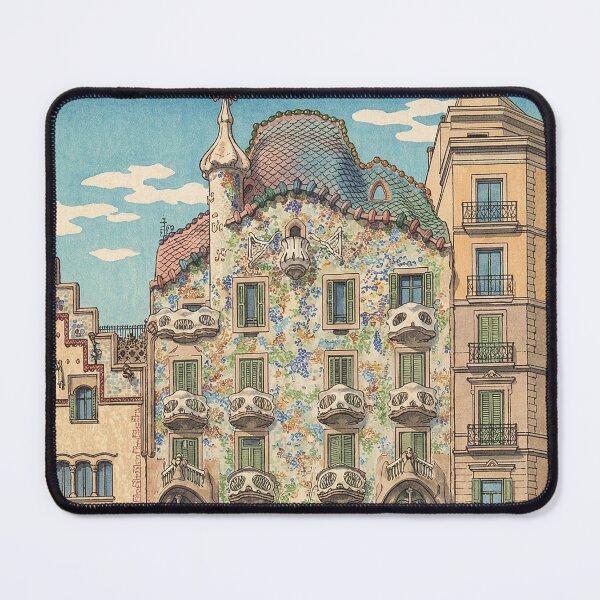 Item preview, Casa Batllo Japanese Woodblock Print designed and sold by Takeda-art.