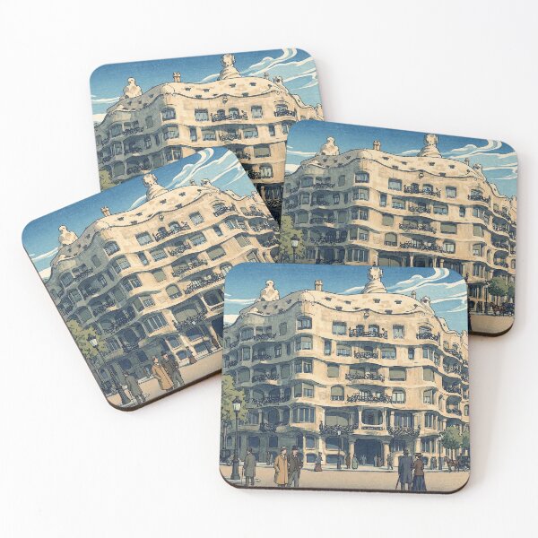 Item preview, Casa Mila Japanese Woodblock Print designed and sold by Takeda-art.