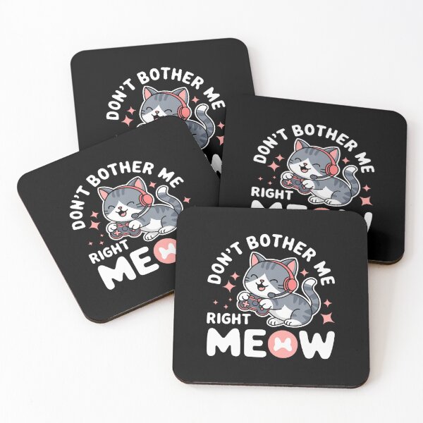 Item preview, Funny Cat Gamer Dont Bother Me Right Meow Video Games Lover designed and sold by BeverlyBrenda.