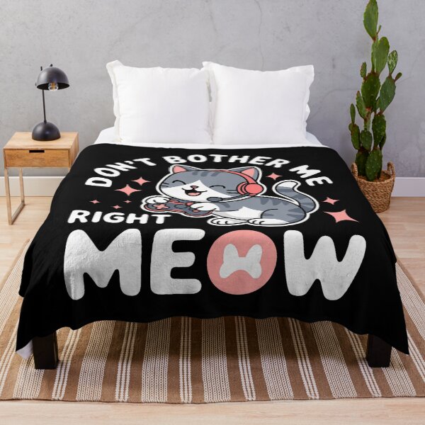 Item preview, Funny Cat Gamer Dont Bother Me Right Meow Video Games Lover designed and sold by BeverlyBrenda.