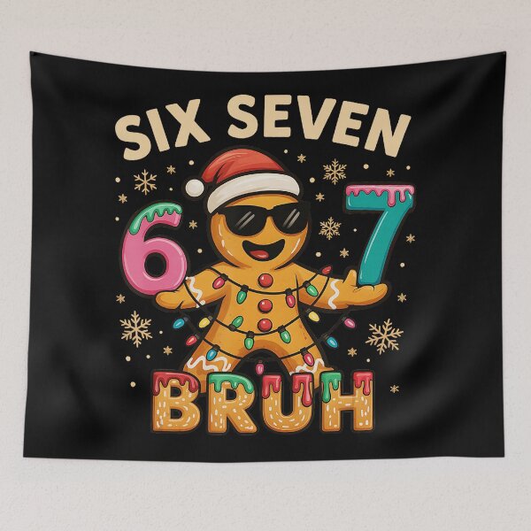 Item preview, Bruh 67 Christmas Six Seven Gingerbreadman 67 Christmas  designed and sold by JEFDodsonArt.