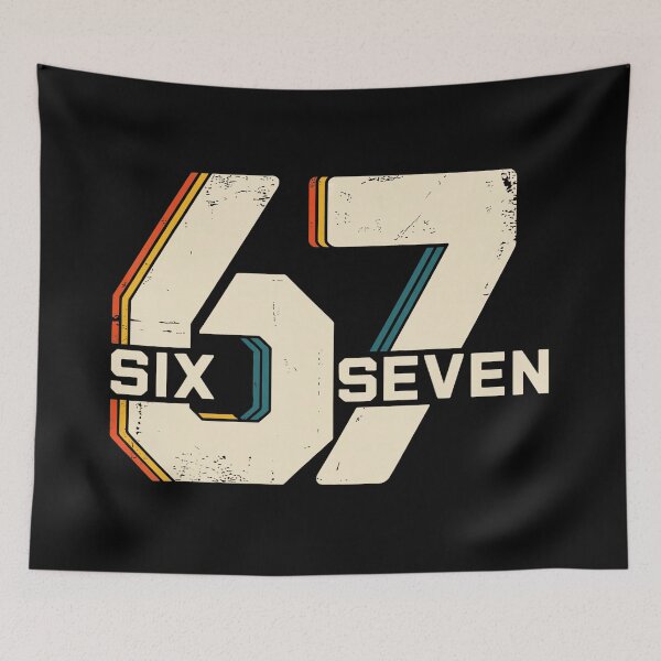 Item preview, 67 Six Seven Meme  designed and sold by gladysenglish.