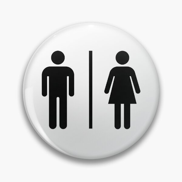 Item preview, Minimalist Male and Female Restroom Icon designed and sold by saiful020.