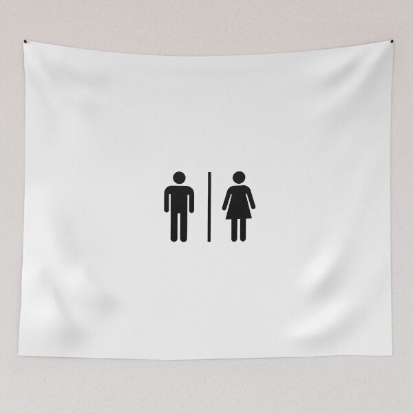 Item preview, Minimalist Male and Female Restroom Icon designed and sold by saiful020.