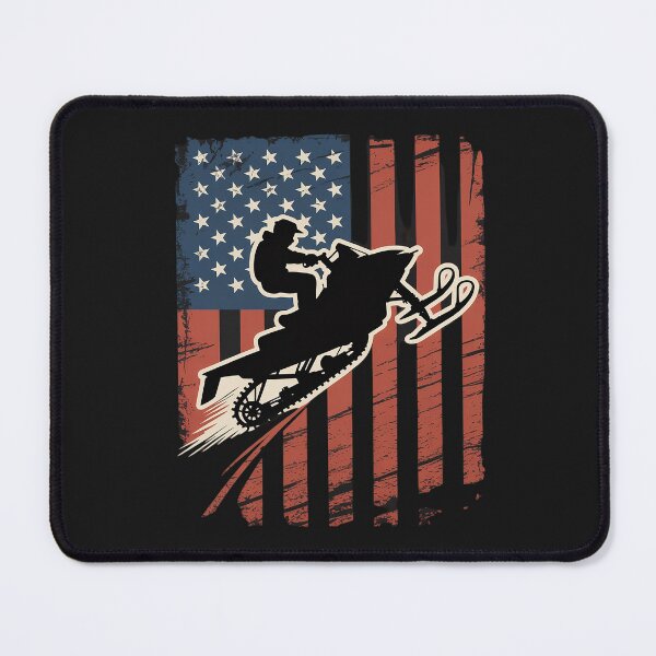 Item preview, 4th Of July USA Flag Snow Mobile Snowmobile Jet designed and sold by itsnothatweird.