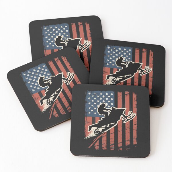 Item preview, 4th Of July USA Flag Snow Mobile Snowmobile Jet designed and sold by itsnothatweird.