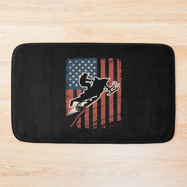 Item preview, 4th Of July USA Flag Snow Mobile Snowmobile Jet designed and sold by itsnothatweird.