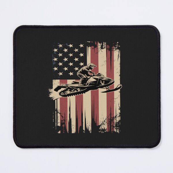 Item preview, 4th Of July USA Flag Snow Mobile Snowmobile designed and sold by itsnothatweird.
