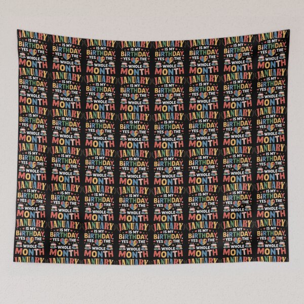 Item preview, January Birthday Puzzle Heart Birthday Month Design designed and sold by KristenosNehk.