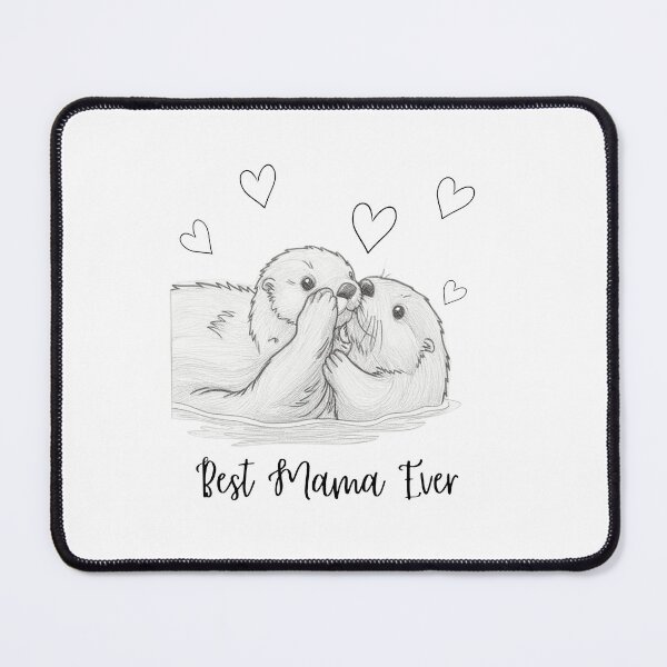 Item preview, Best Mama Ever. Sea Otter Mother and Baby Otter design designed and sold by SofikoDesigns.