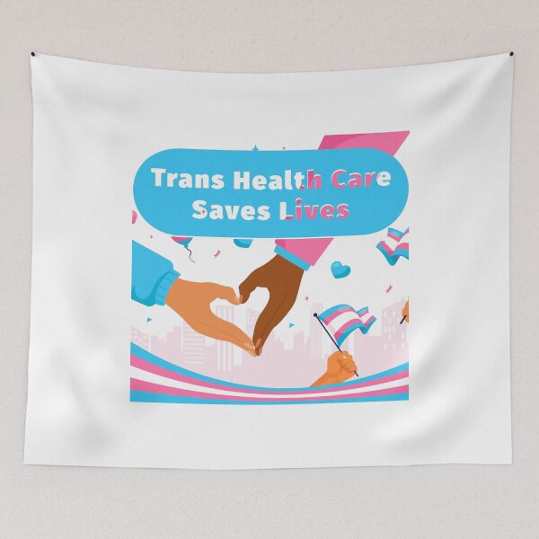 Item preview, Trans Health Care Saves Lives 2.0 designed and sold by Elliot Edits Australia.