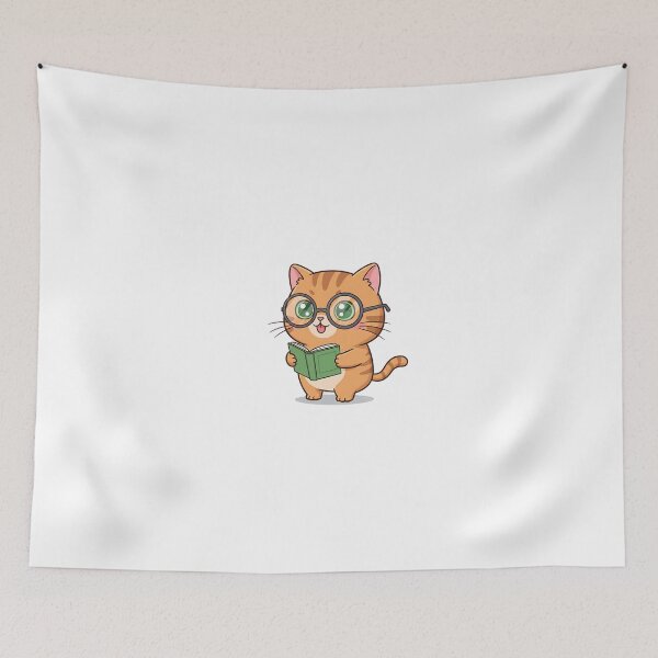 Item preview, Cute Orange Cat Reading designed and sold by saiful020.