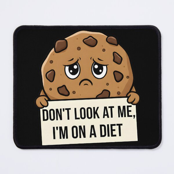 Item preview, Funny Cookie T-Shirt Don't Look At Me I'm On A Diet Foodie Gift designed and sold by VectorVerseHub.