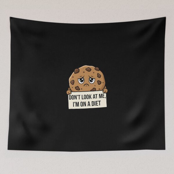 Item preview, Funny Cookie T-Shirt Don't Look At Me I'm On A Diet Foodie Gift designed and sold by VectorVerseHub.