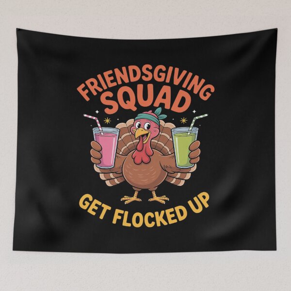 Item preview, Thanksgiving Friendsgiving Squad Turkey Friends designed and sold by ryukaizox1.